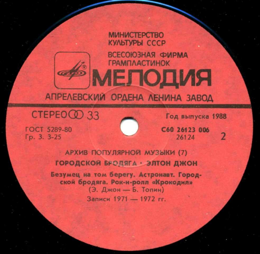 Элтон ДЖОН «Городской бродяга» [Рок-архив 3]