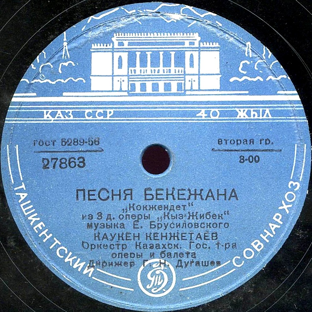 Фрагменты оперы Е. Брусиловского "Кыз-Жибек"