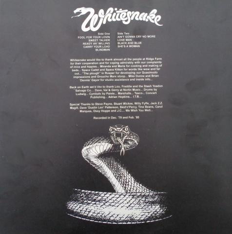 WHITESNAKE. Ready An' Willing