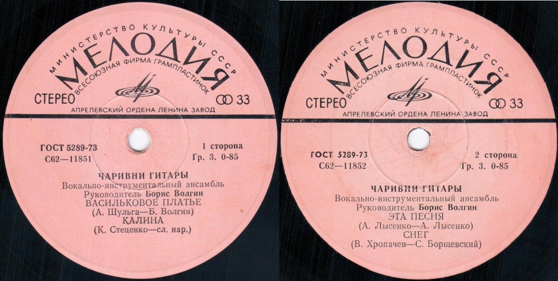 ВИА "ЧАРИВНИ ГИТАРЫ", рук. Б.Волгин