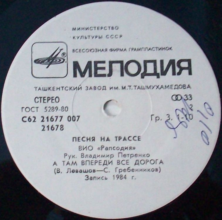 ВИО «РАПСОДИЯ», рук. Владимир Петренко. «Песня на трассе»