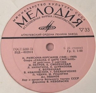 Н. Римский-Корсаков. «Сказка о царе Салтане», опера в 4 д. с прологом