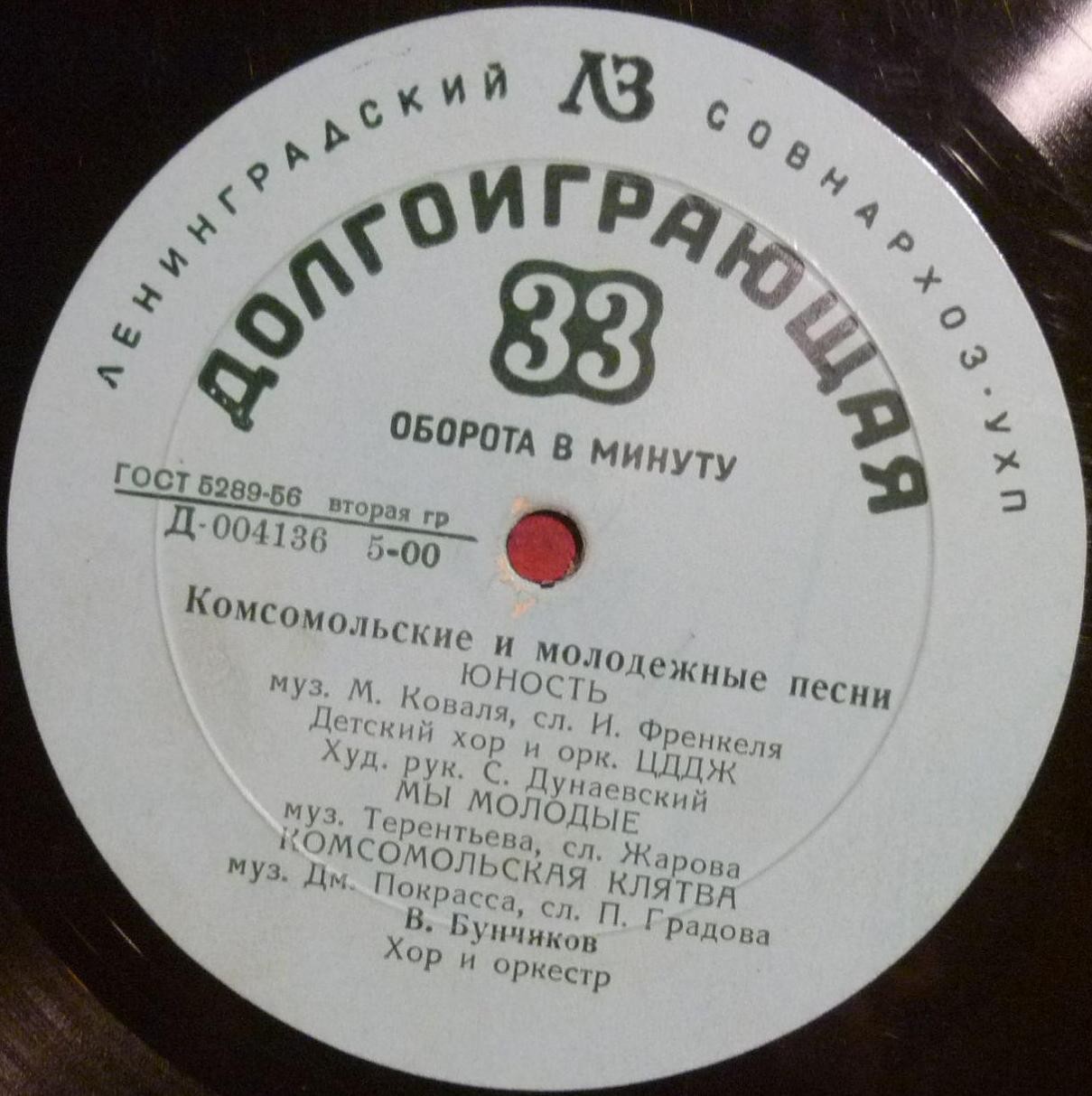 Комсомольские и молодежные песни