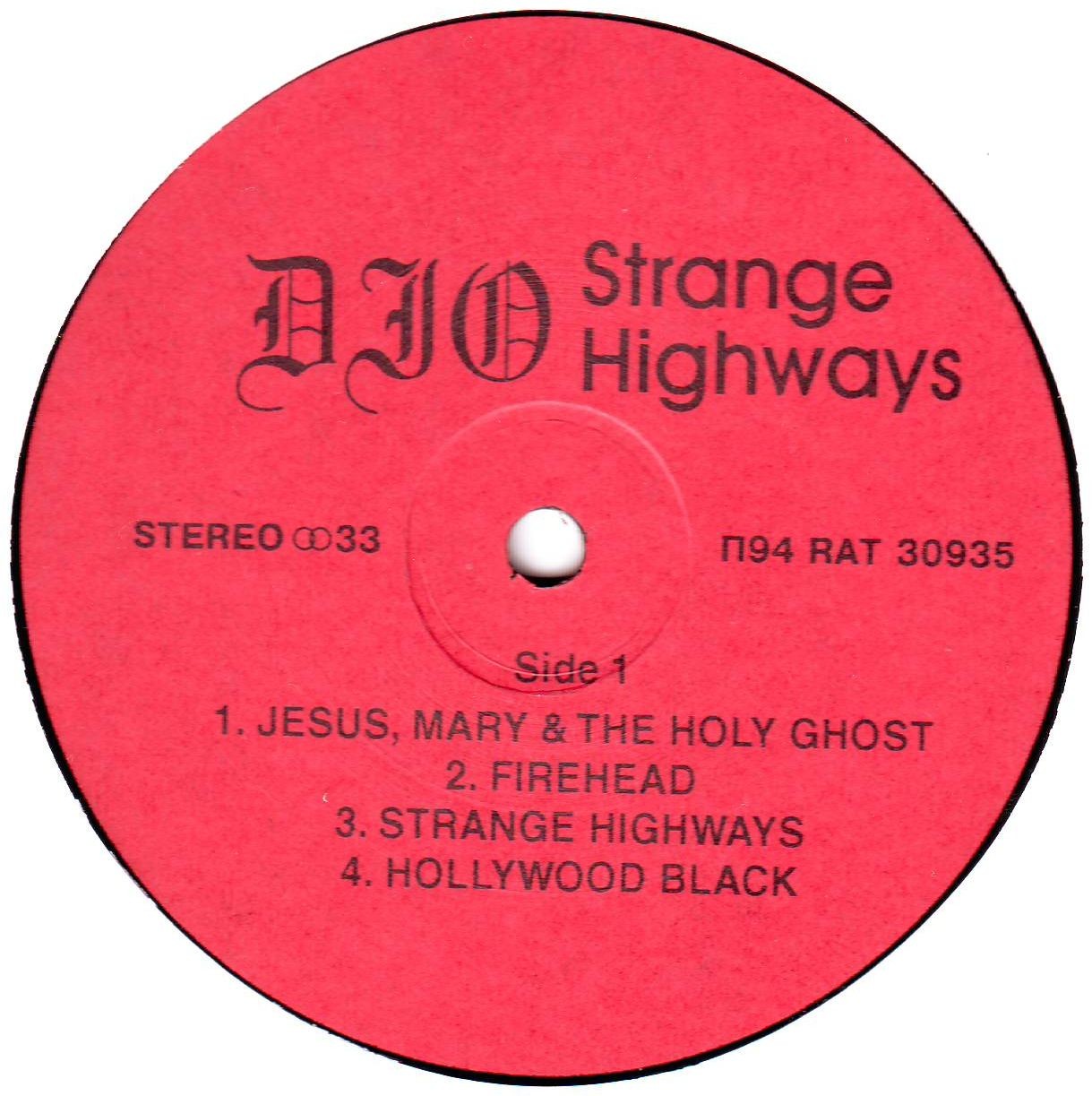 Dio. Strange Highways