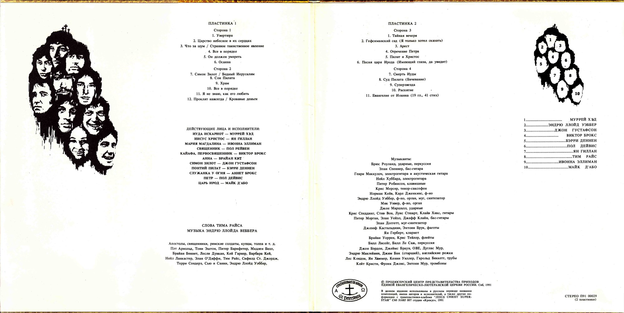 JESUS CHRIST – SUPERSTAR. Музыка Эндрю Ллойда Вебера. Слова Тима Райса