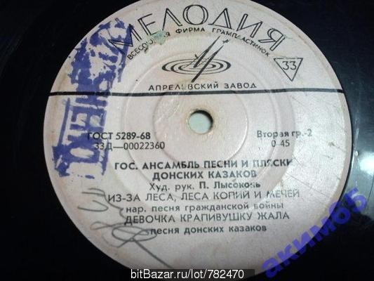 ГОС. АНСАМБЛЬ ПЕСНИ И ПЛЯСКИ ДОНСКИХ КАЗАКОВ, худ. рук. П. Лысоконь