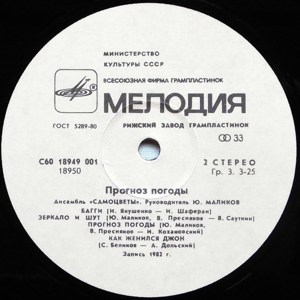 Ансамбль "Самоцветы" - Прогноз погоды