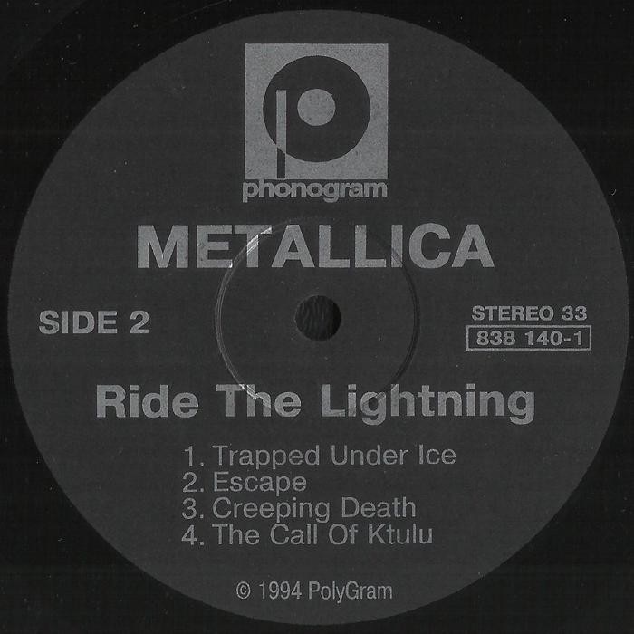 Metallica — Ride The Lightning