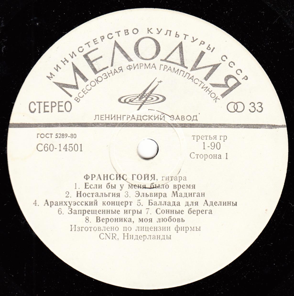Франсис ГОЙЯ, гитара