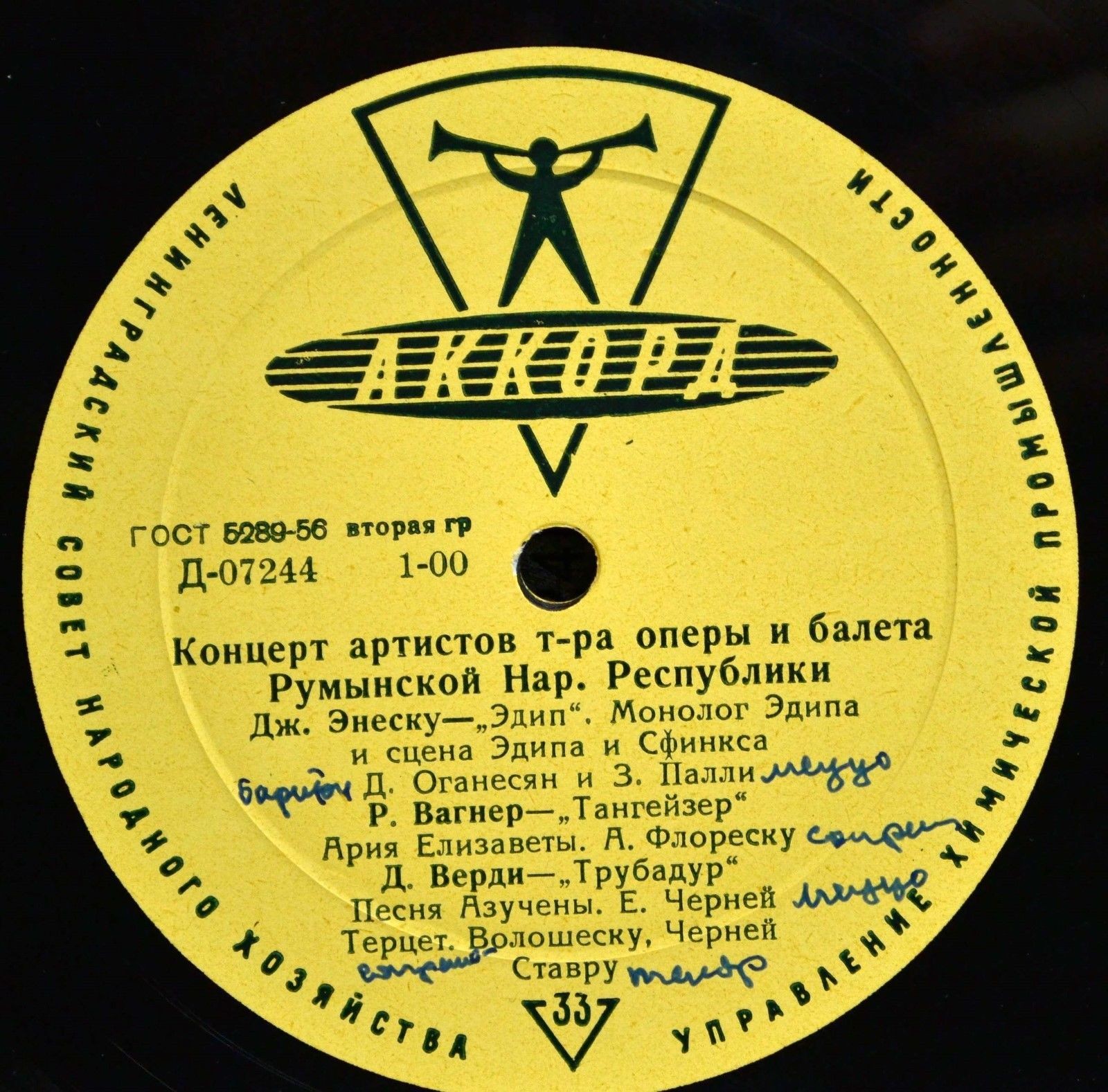 Концерт артистов театра оперы и балета Румынии