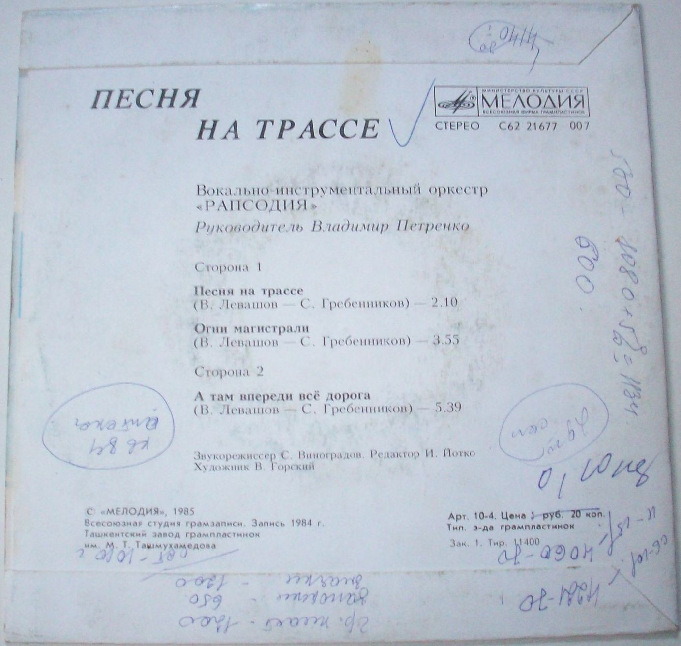ВИО «РАПСОДИЯ», рук. Владимир Петренко. «Песня на трассе»