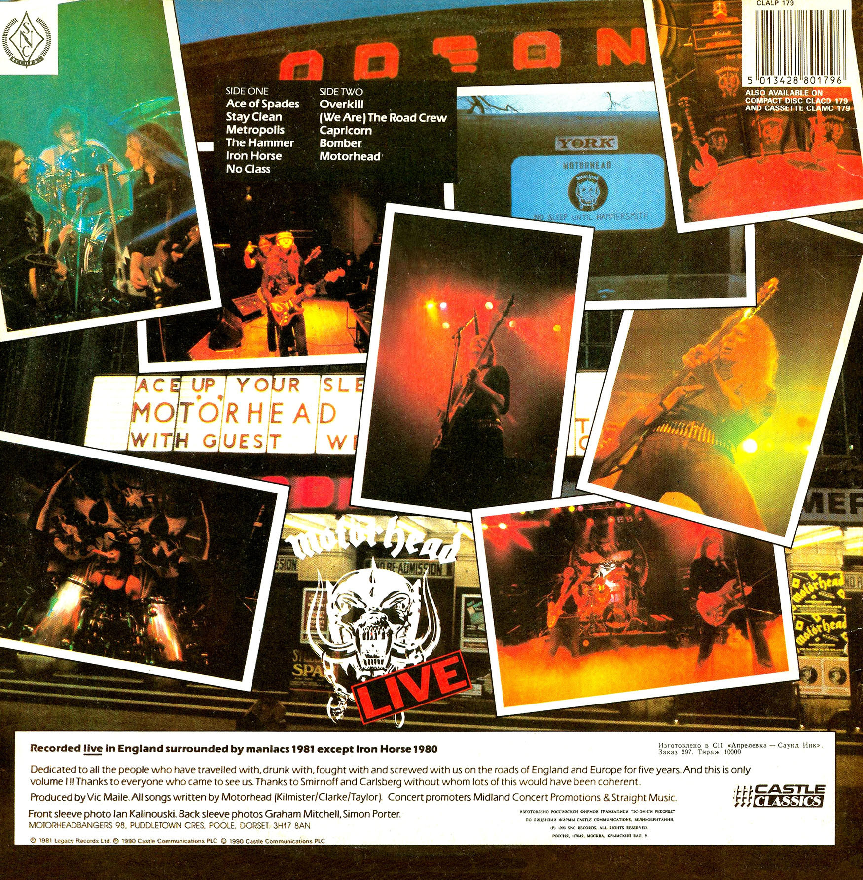 Motorhead. "No Sleep 'Til Hammersmith"