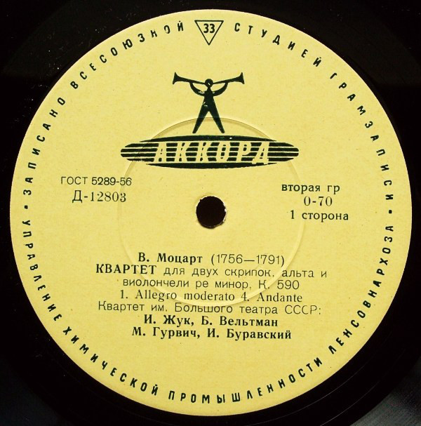 В. А. МОЦАРТ. Квартет № 15