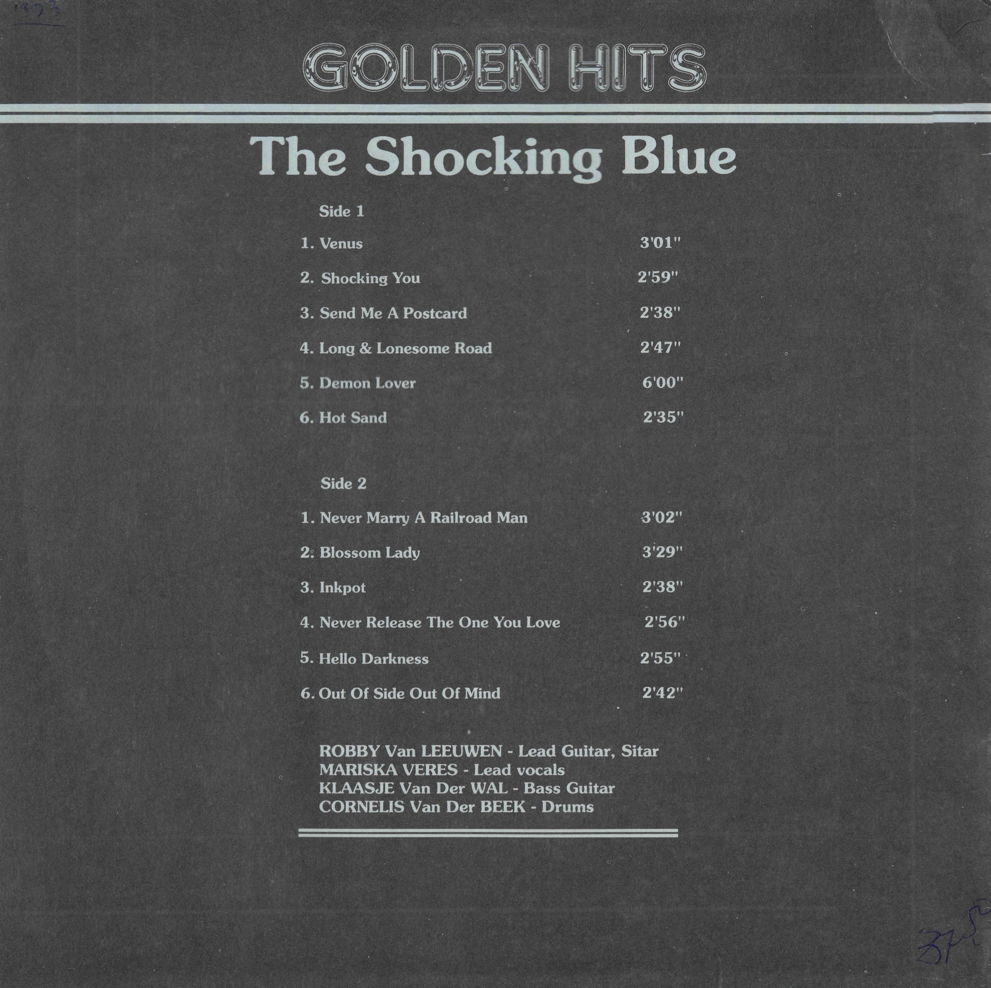 The Shocking Blue. Golden Hits