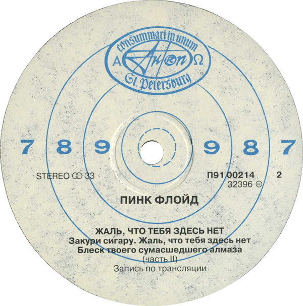 ПИНК ФЛОЙД. «Жаль, что тебя здесь нет» / PINK FLOYD. "Wish You Were Here"