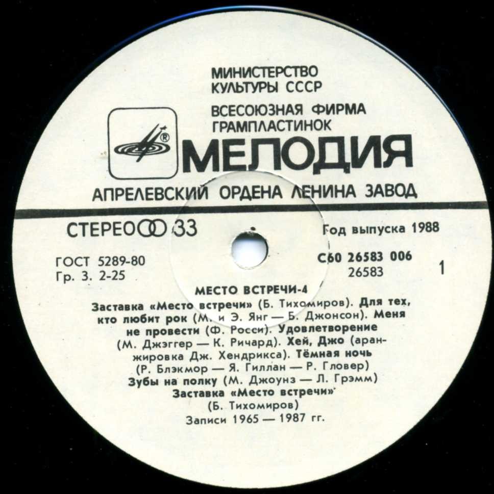 МЕСТО ВСТРЕЧИ. Выпуск 4