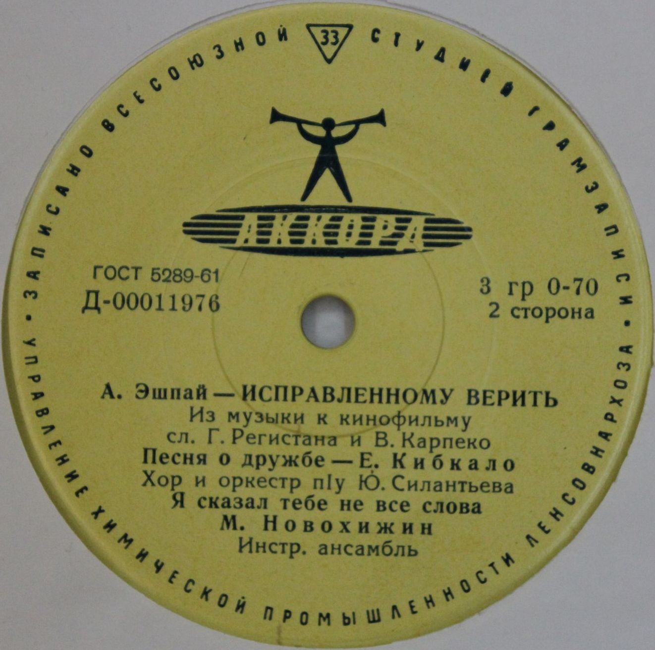 К. МОЛЧАНОВ, А. ЭШПАЙ - Музыка из кинофильмов