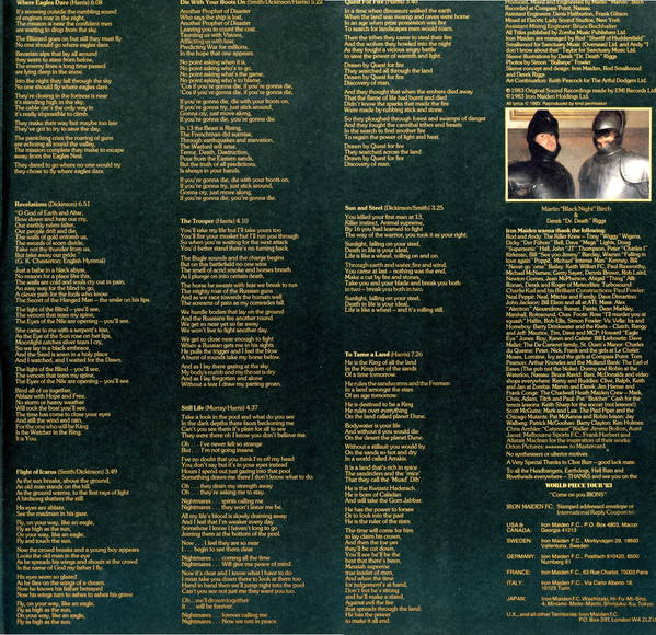 IRON MAIDEN «Piece Of Mind» (запись 1983г.)