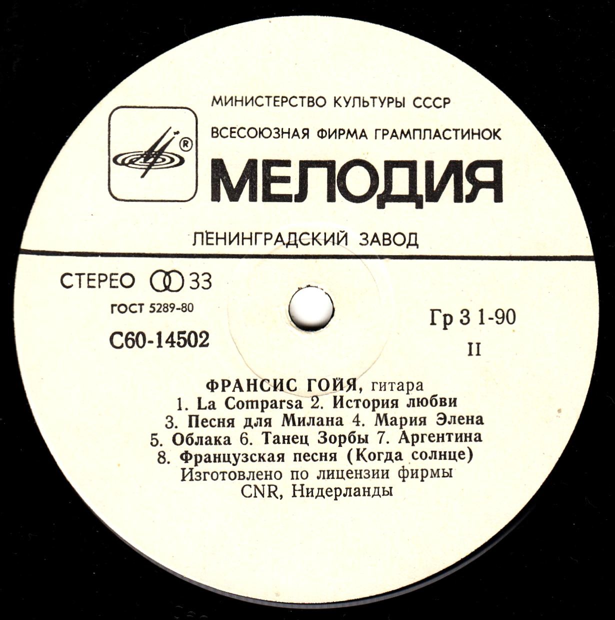 Франсис ГОЙЯ, гитара