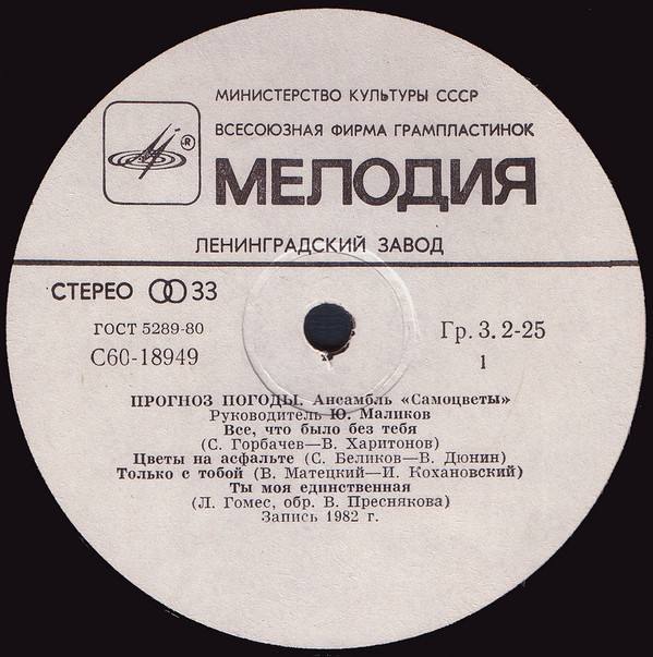 Ансамбль "Самоцветы" - Прогноз погоды