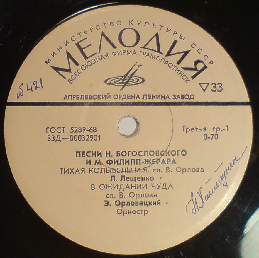 ПЕСНИ Н. БОГОСЛОВСКОГО И М. ФИЛИПП-ЖЕРАРА