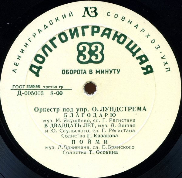 Эстрадный оркестр п/у О. Лундстрема