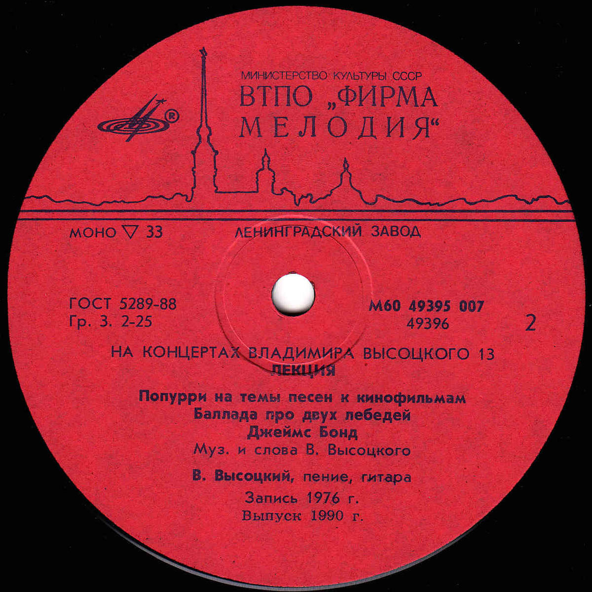 На концертах Владимира Высоцкого №13. Лекция