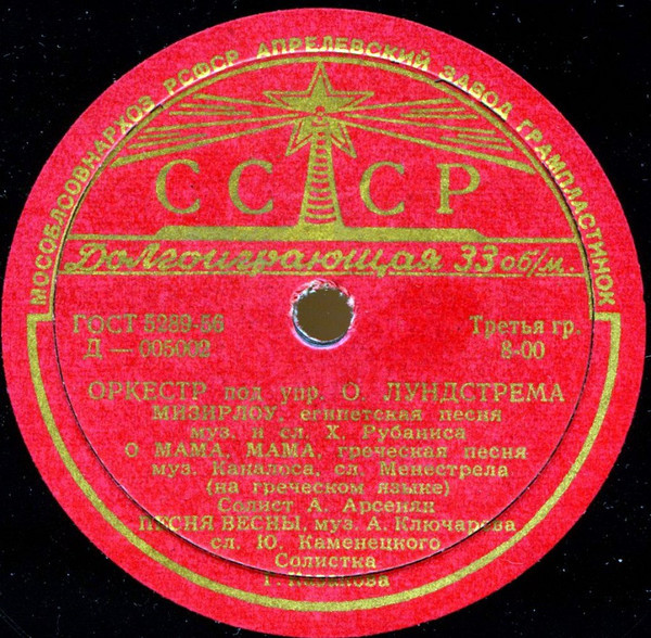 Эстрадный оркестр п/у О. Лундстрема