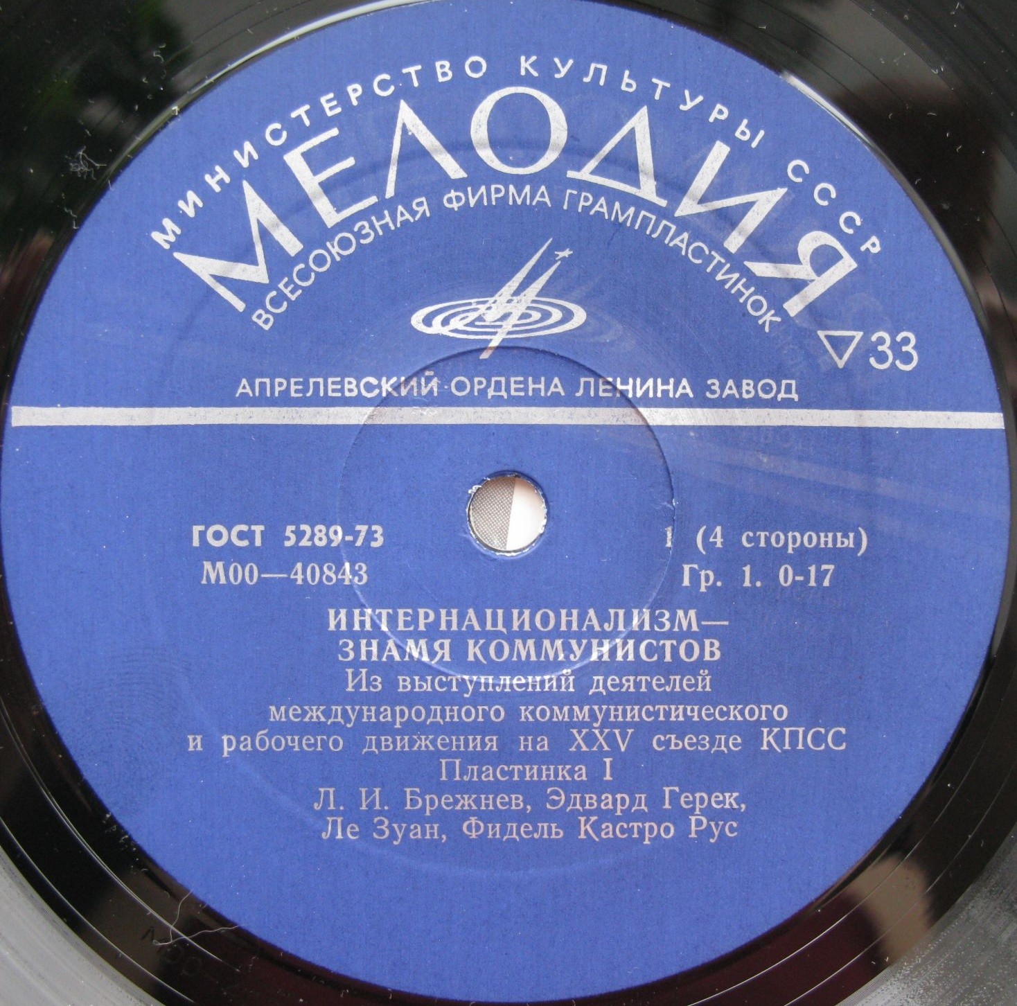 Интернационализм - знамя коммунистов. Из выступления деятелей международного коммунистического и рабочего движения на XXV съезде КПСС