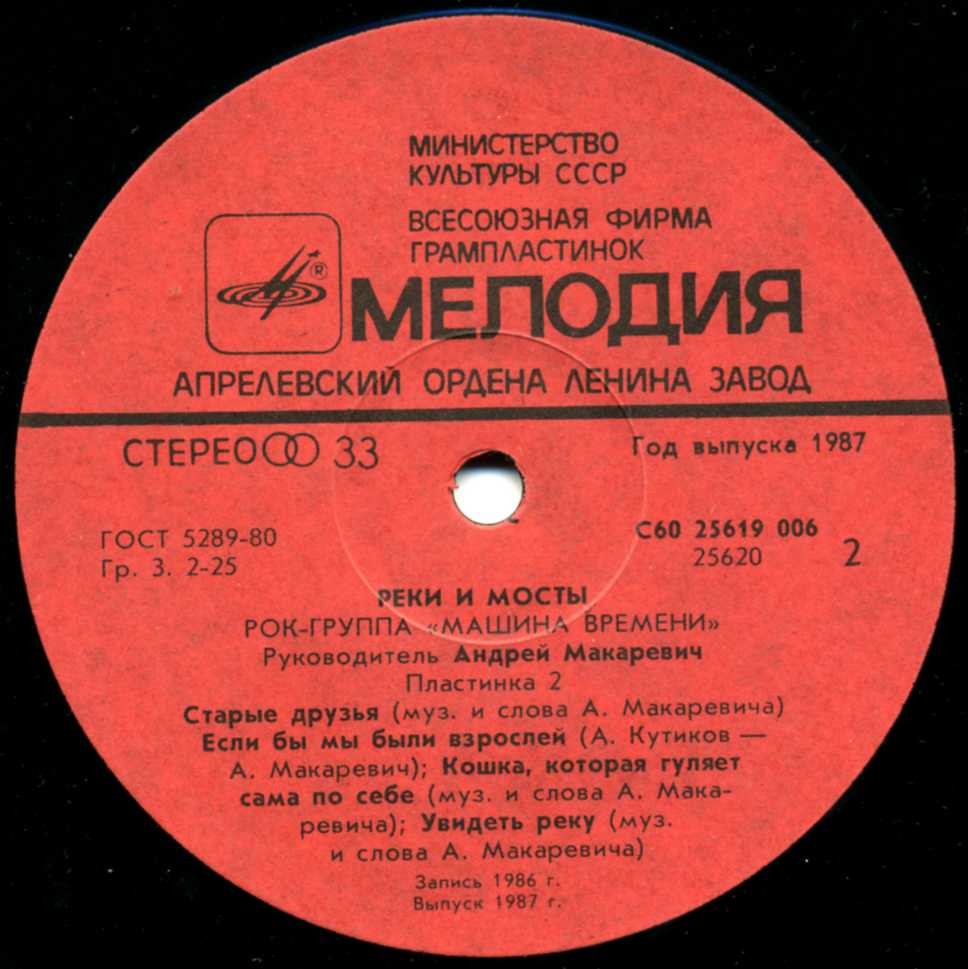 Рок-группа "МАШИНА ВРЕМЕНИ" - Реки и мосты (2)