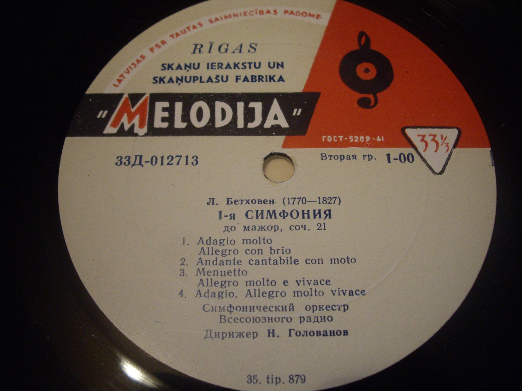 Л. Бетховен: Симфонии № 1, № 8