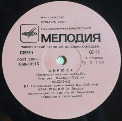 Инструментальный ансамбль "Фирюза"