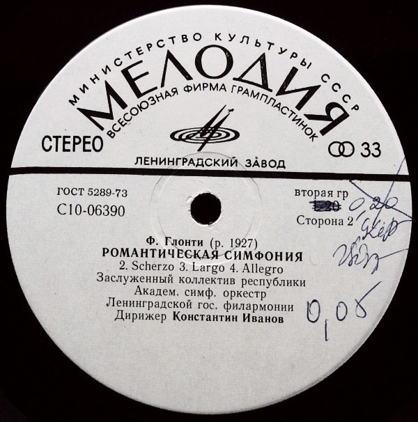 Ф. Глонти. Романтическая симфония (К. Иванов)