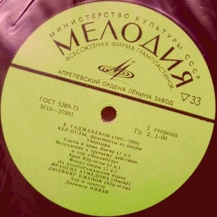 У. ГАДЖИБЕКОВ (1885 - 1948)