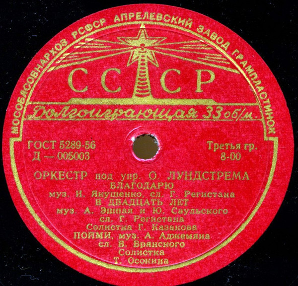 Эстрадный оркестр п/у О. Лундстрема