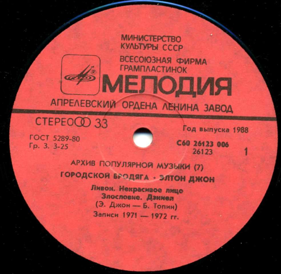 Элтон ДЖОН «Городской бродяга» [Рок-архив 3]
