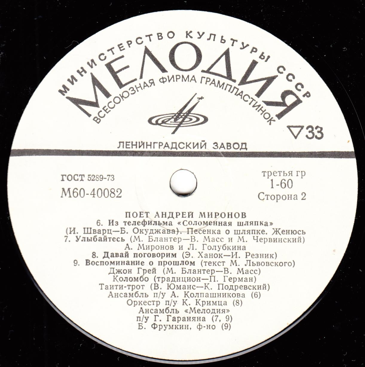 Поет Андрей Миронов