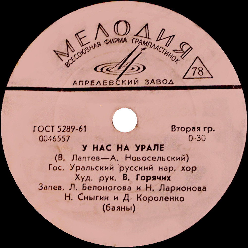 Гос. уральский русский нар. хор — У нас на Урале