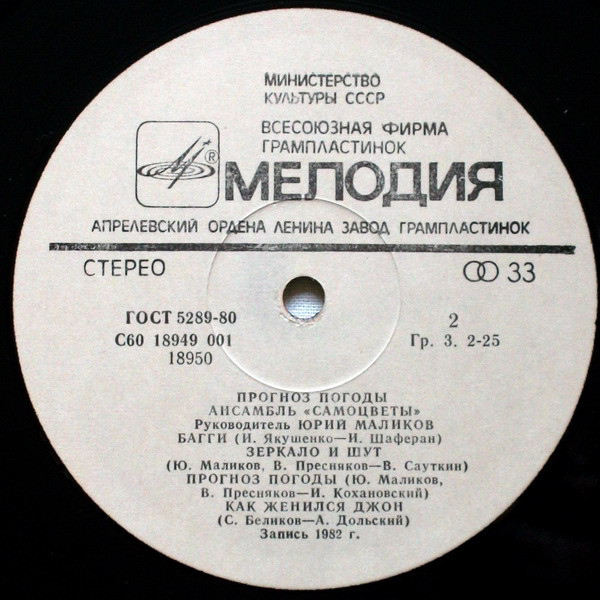 Ансамбль "Самоцветы" - Прогноз погоды