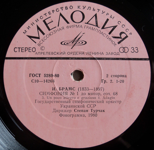 И. БРАМС (1833-1897): Симфония № 1 (С. Турчак)