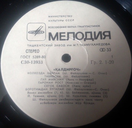 НАР. АНСАМБЛЬ ПЕСНИ И ПЛЯСКИ «КАЛДИРГОЧ» (Узбекистан)