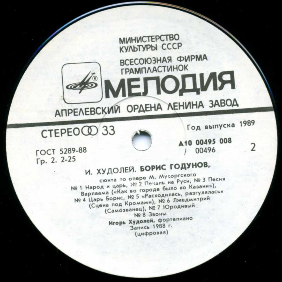 Игорь Худолей (ф-но). М. Мусоргский