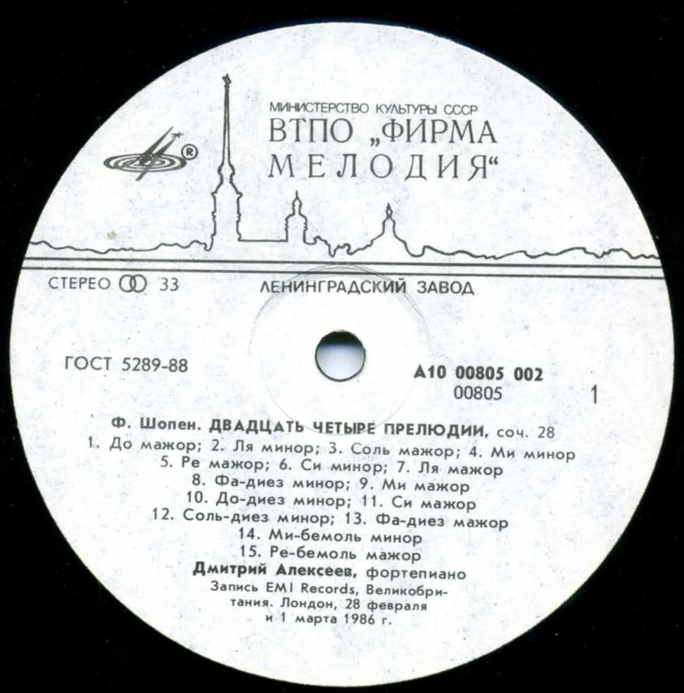 Дмитрий АЛЕКСЕЕВ. Прелюдии для фортепиано (Ф. ШОПЕН)