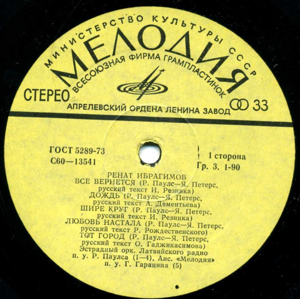 Ренат Ибрагимов. "Все вернется"