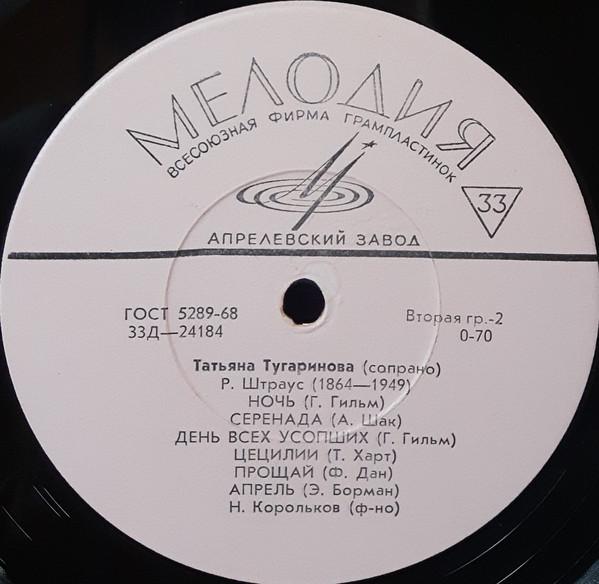 Татьяна ТУГАРИНОВА (сопрано)