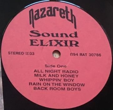 Nazareth  ‎– Sound Elixir