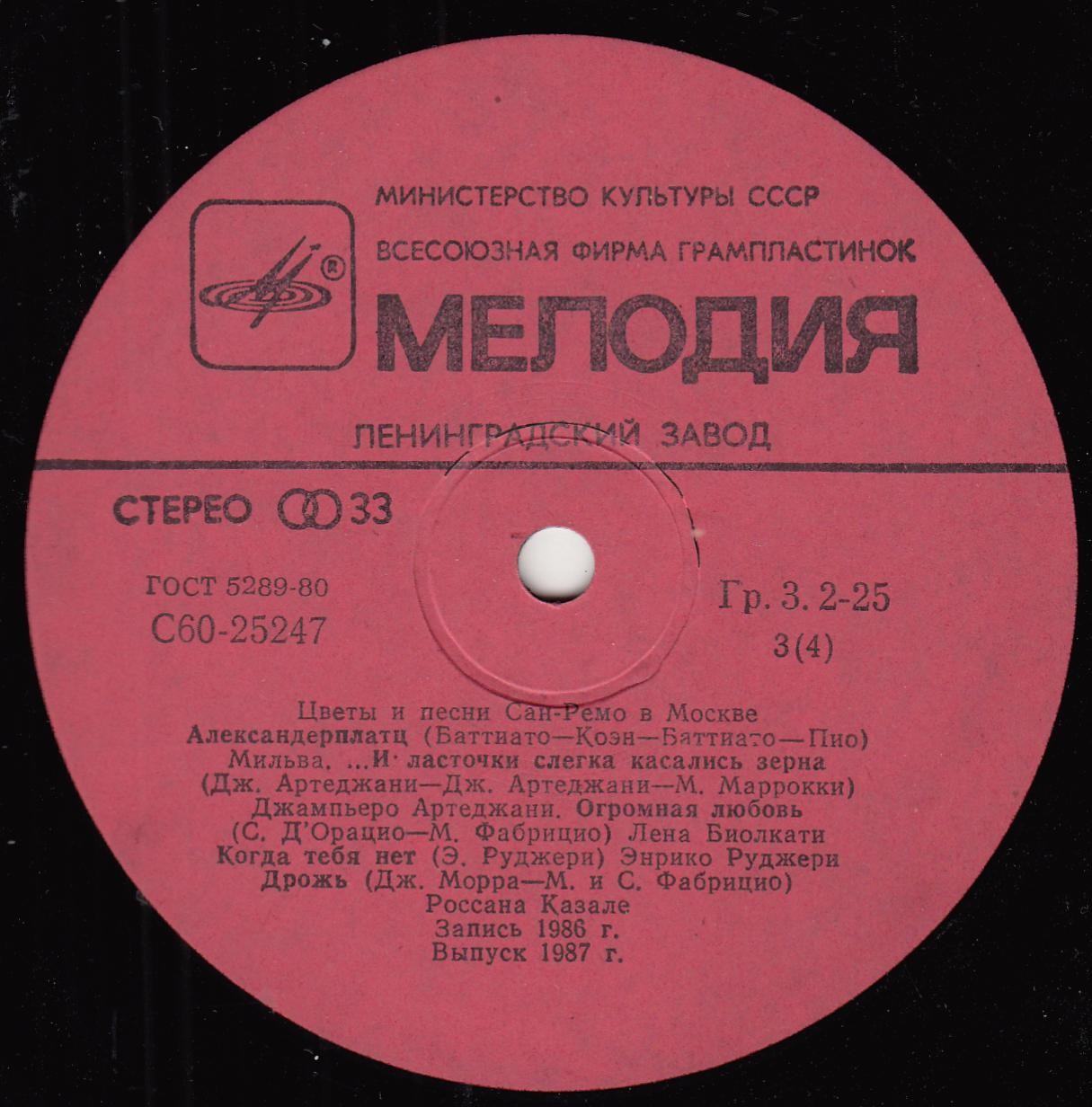 ЦВЕТЫ И ПЕСНИ САН-РЕМО В МОСКВЕ