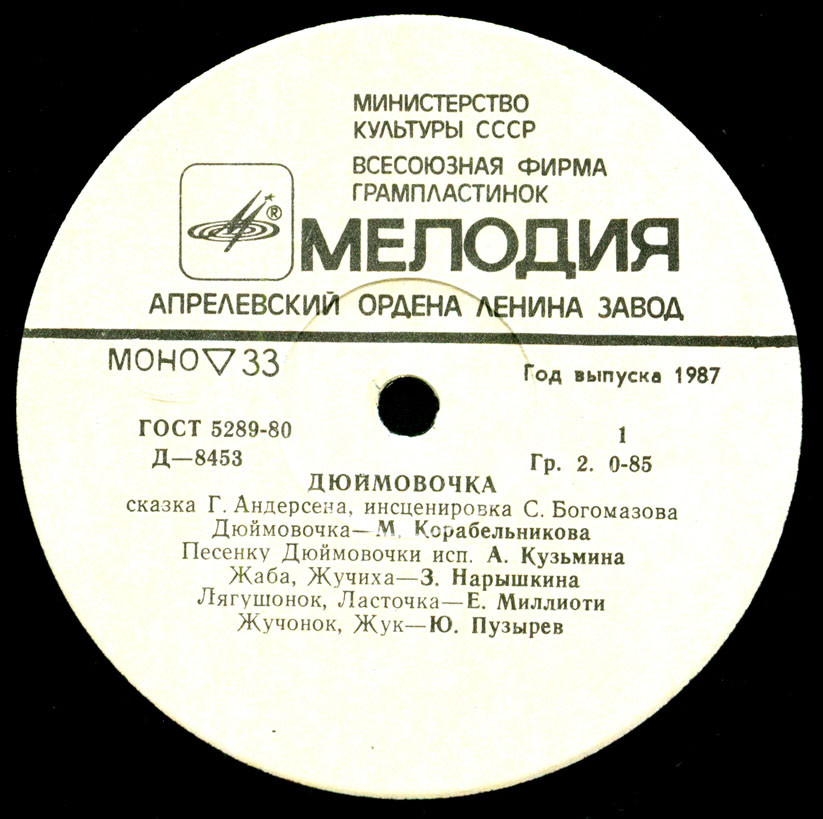 Г. Х. Андерсен. Дюймовочка