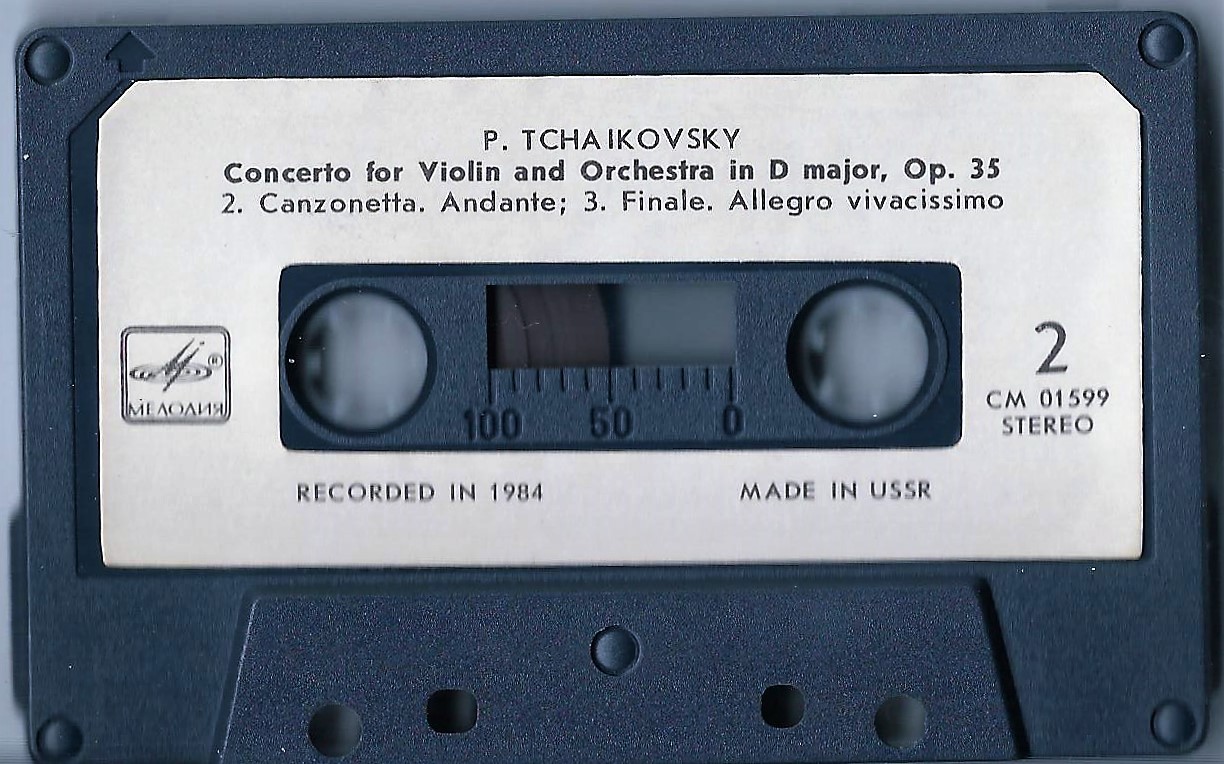 P. TCHAIKOVSKY Concerto for Violin and Orchestra VICTOR TRETYAKOV