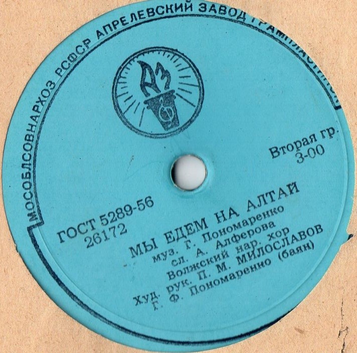 ВОЛЖСКИЙ РУССКИЙ НАР. ХОР, худ. рук. П. Милославов
